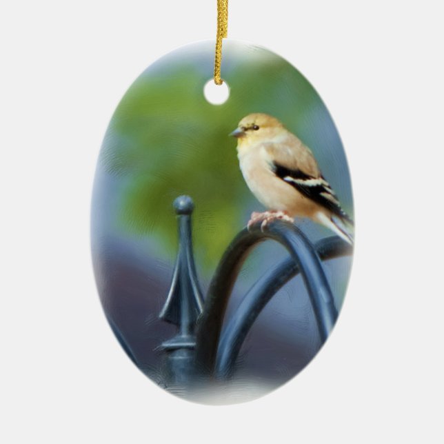 Yellow Finch Ornament (Front)