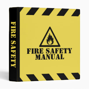 Yellow Fire Safety Manual 3 Ring Binder