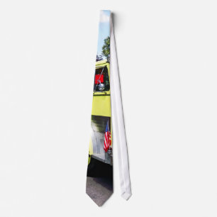 Yellow Fire Truck Neck Tie