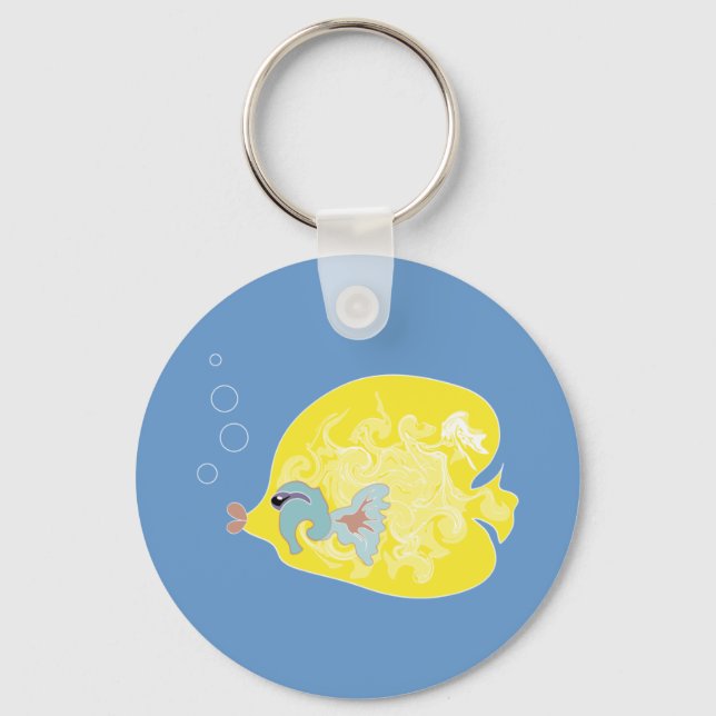 Yellow Fish Keychain (Front)