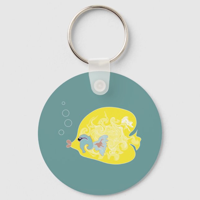 Yellow Fish Keychain (Front)