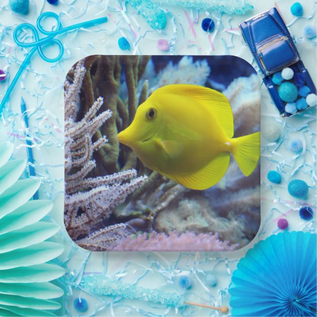 Yellow Fish Paper Plates (Party)