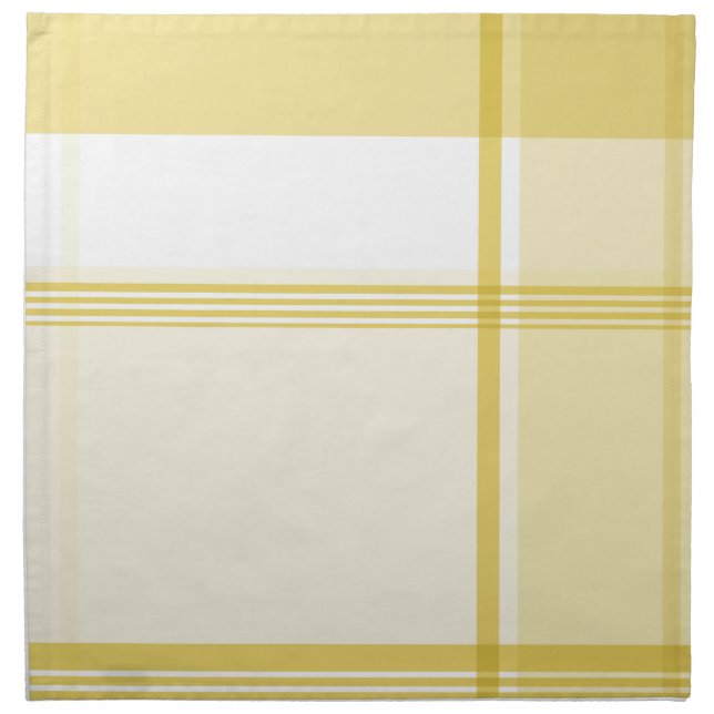 Yellow Flannel Pattern Napkin (Front)