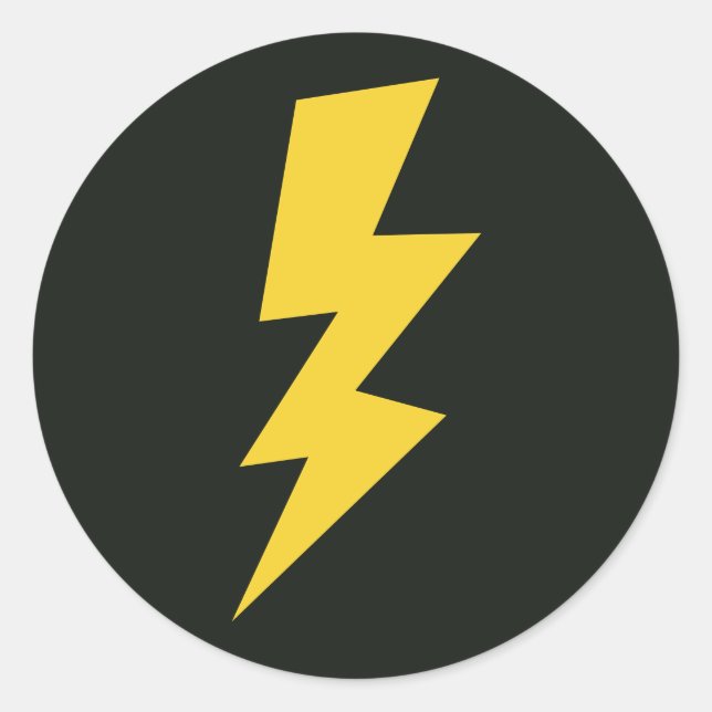 Yellow flash lighting bolt strike stickers (Front)