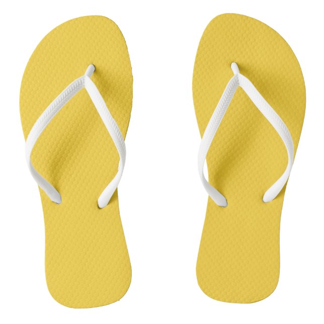 Yellow Flip Flops (Footbed)