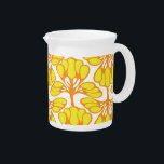 yellow flora beverage pitcher<br><div class="desc">yellow flora</div>