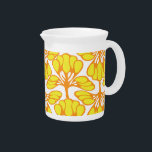 yellow flora beverage pitcher<br><div class="desc">yellow flora</div>