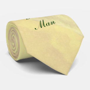 Yellow Floral Best Man Tie