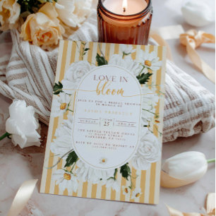 Yellow Floral Bridal Shower Invitation