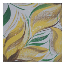 Yellow Floral Canvas