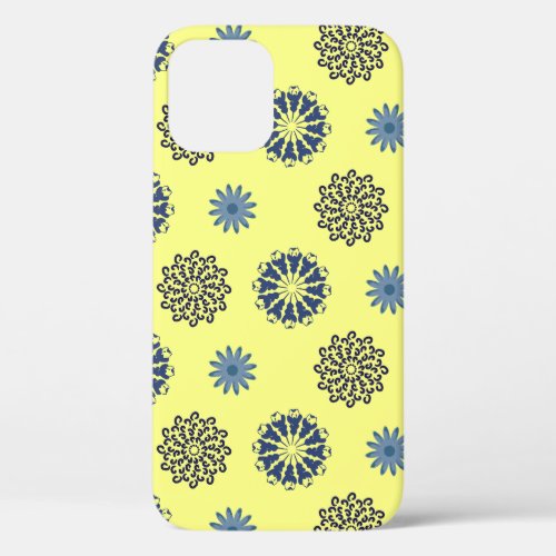 Yellow floral  iPhone 12 case