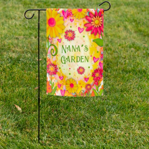 Yellow Floral Customizable Inspirivity Garden Flag