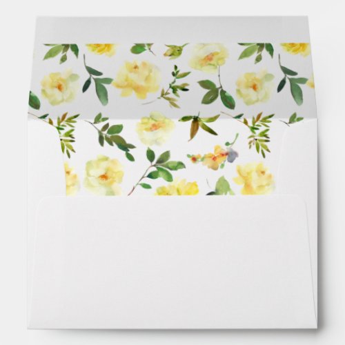 Yellow Floral Envelope