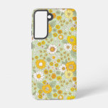 Yellow Floral Garden Pattern Samsung Galaxy S21 Case