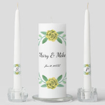 Yellow Floral Greenery Foliage Wedding