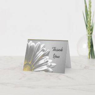 Yellow Floral Highlights Bridesmaid Thank You Card