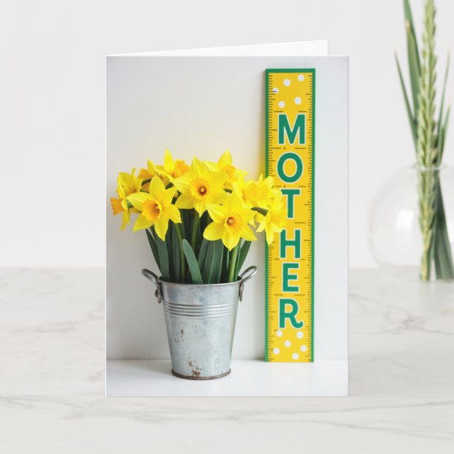 Yellow Floral Mother Love Card (Front)