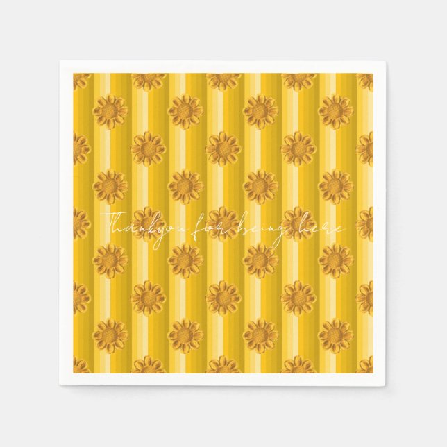 Yellow Floral Napkins (Front)