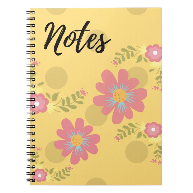 Yellow Floral Notebook (Front)