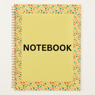 Yellow Floral Notebook | Cute Small Flowers & Colo