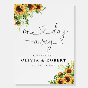 Yellow Floral One Day Away Foam Board 