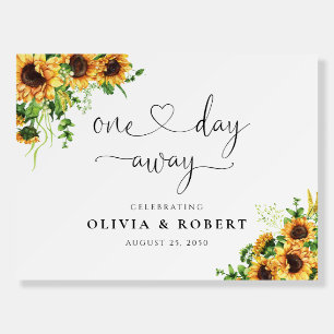 Yellow Floral One Day Away Foam Board 