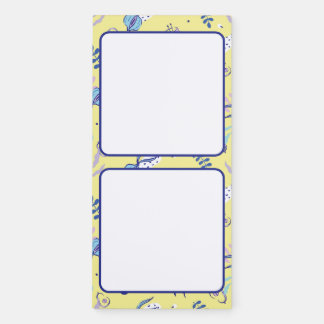 Yellow Floral Patterned Everyday Magnetic Pad
