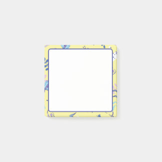 Yellow Floral Patterned Everyday Notes