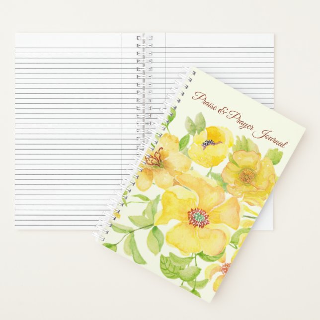 Yellow floral Praise & Prayer Journal (Inside)