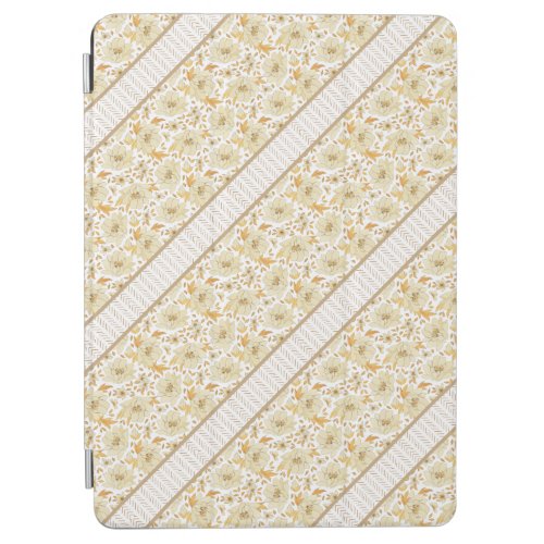 Yellow Floral Strip iPad Air Cover