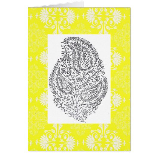 YELLOW FLORAL SWAY PATTERN CARDS (Front)