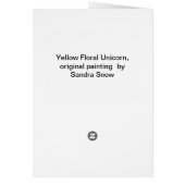 Yellow Floral Unicorn (Back)