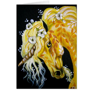 Yellow Floral Unicorn