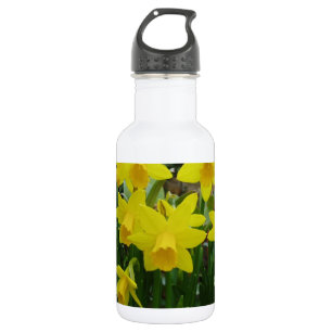 Yellow Floral Water Bottle