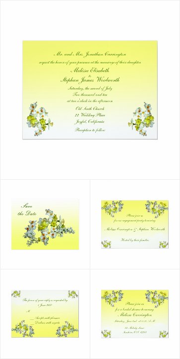 Yellow Floral Wedding Collection