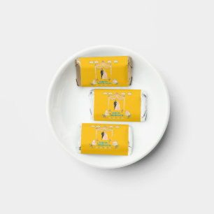 Yellow Floral Wedding Couple Hershey's Miniatures 