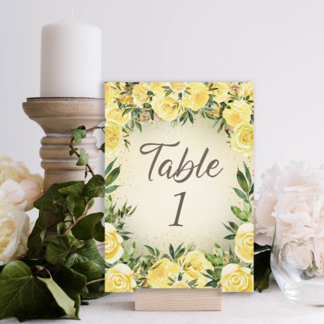 Yellow Floral Wedding Table (Creator Uploaded)