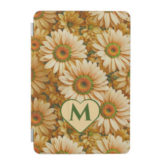 Yellow floral yellow sunflower yellow daisies iPad mini cover