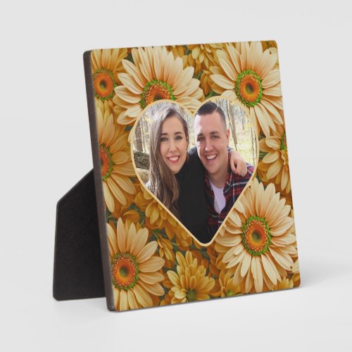 Yellow floral yellow sunflower yellow daisies  plaque