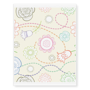yellow_florals temporary tattoos