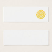Yellow flower. (Front & Back)