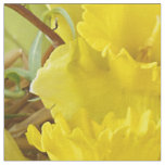 yellow flower and easter eggs fabric