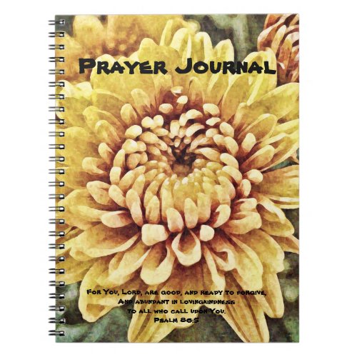 Yellow Flower Art Prayer Journal Psalm 865