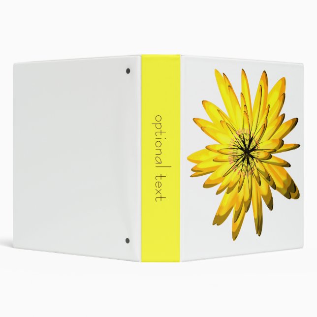 yellow flower binder 1.5 inch (Background)