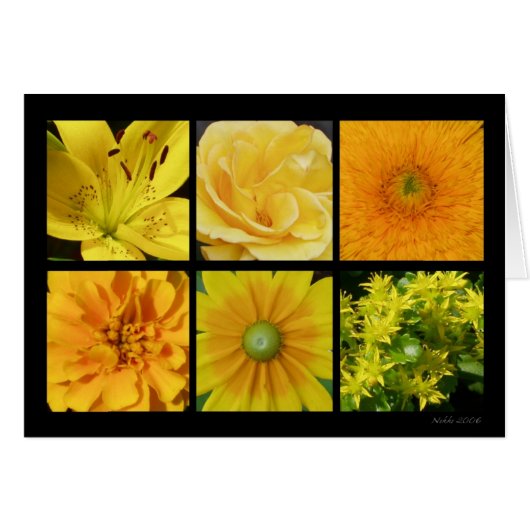 Yellow Flower Card (Front Horizontal)