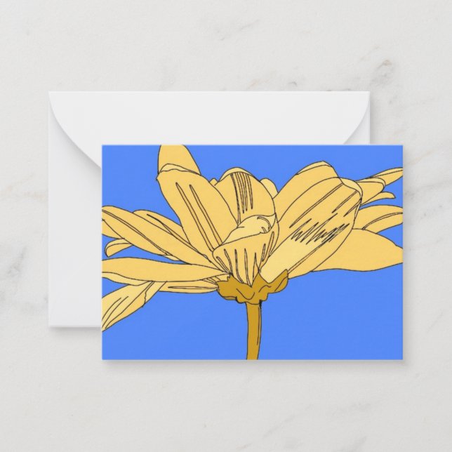 Yellow flower card (Front)
