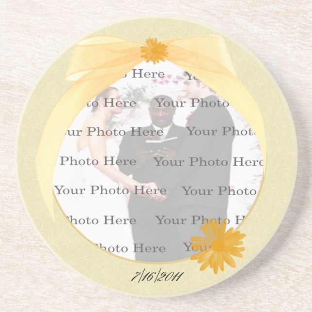 Yellow Flower Coaster (Front)