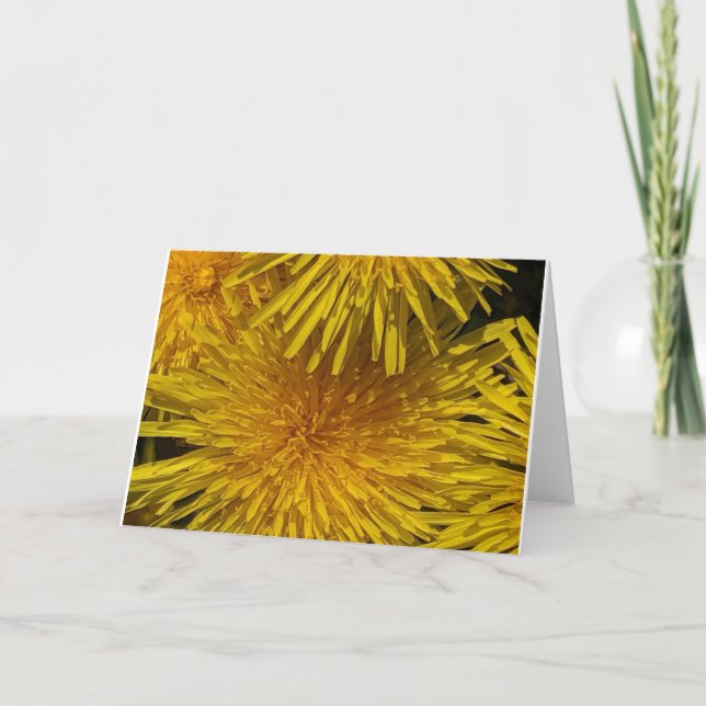 Yellow Flower Customizable  Card (Front)