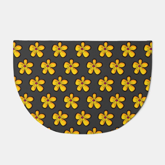 Yellow Flower Doormat (Front)