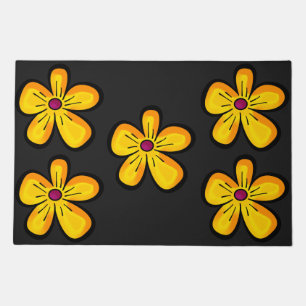 Yellow Flower Doormat